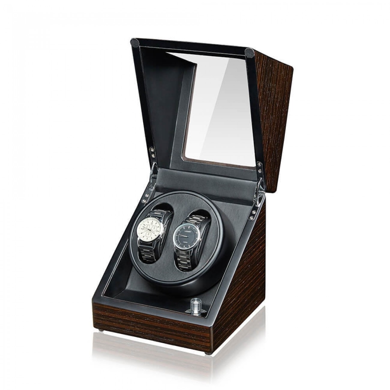 Jqueen Double Automatic Watch Winder Black Ebony
