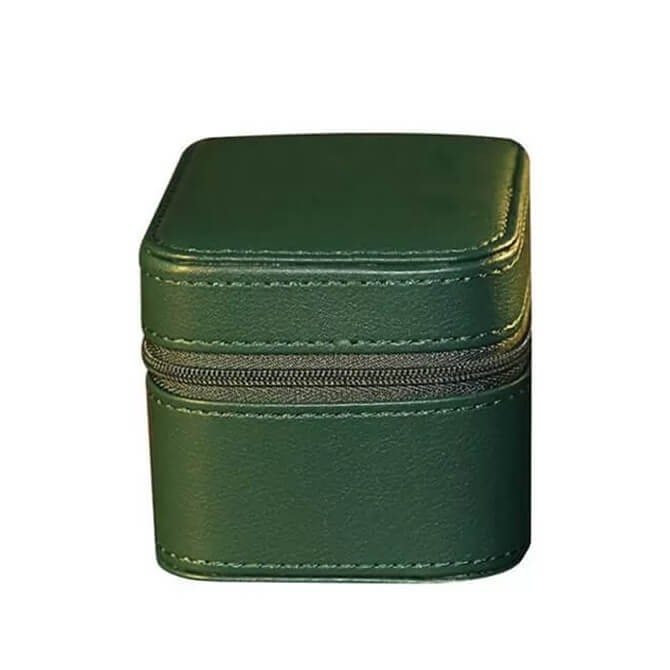 Jqueen Leather Single Watch Case dark green