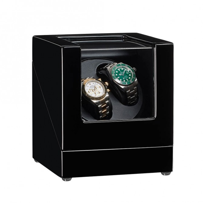 Best Sepano Wooden Double Watch Winder Black