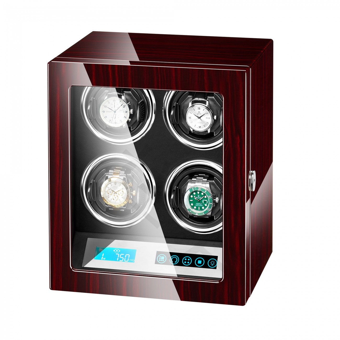 Jqueen Wooden Quad Watch Winder
