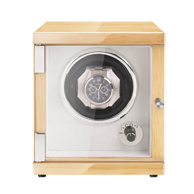 New Vertical Single Automatic Small Watch Winder Hevea Brasiliensis