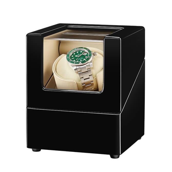 Sepano Single Automatic Watch Winder with Wood Shell Piano Paint Exterior