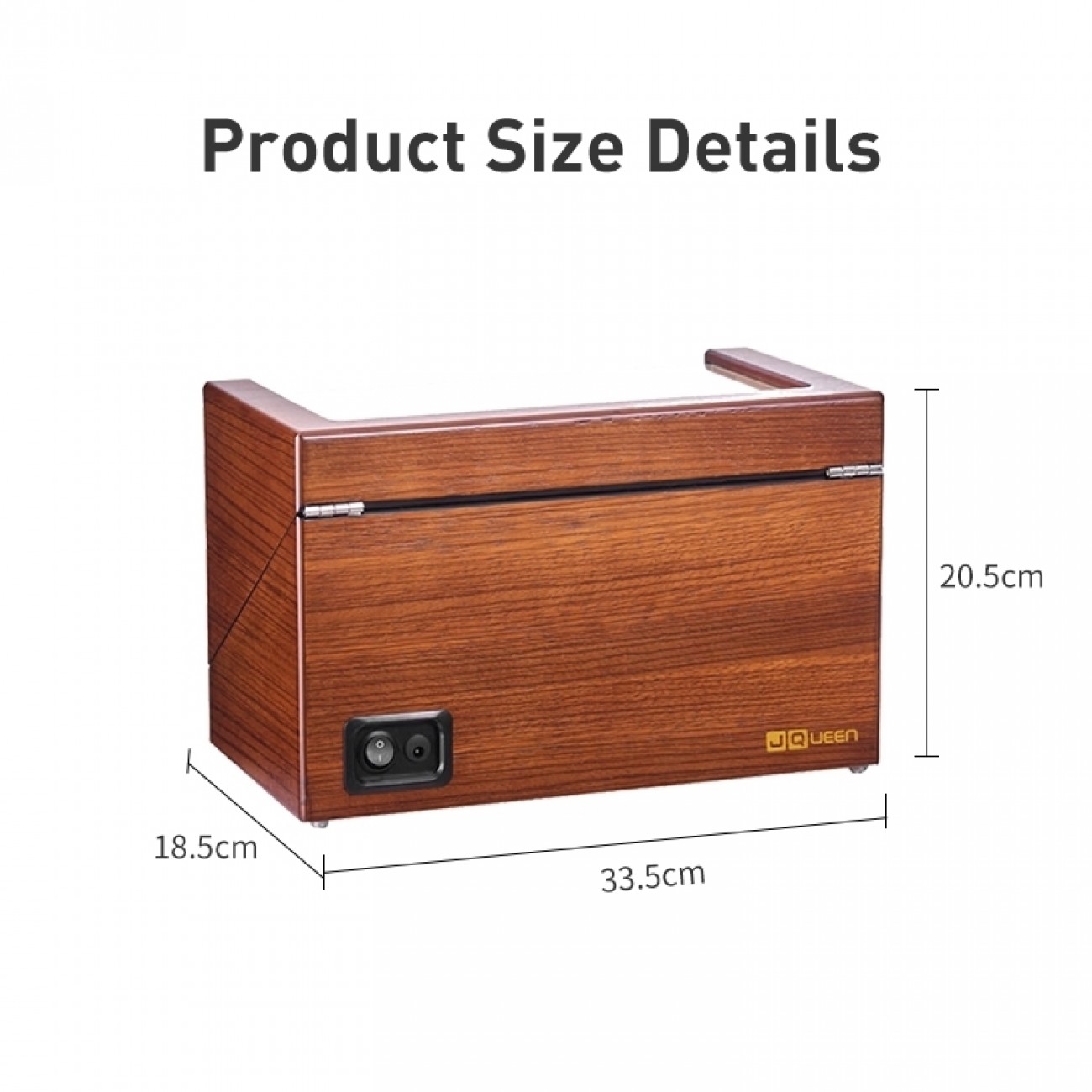 Luxury Jqueen Wooden Quad Watch Winder Red