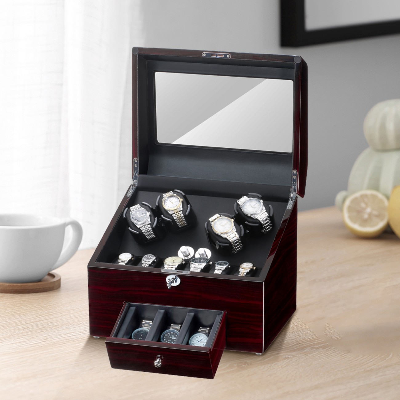 Sepano Watch Winders for Automatic Watches 4 Watch Winder with 9 Watch