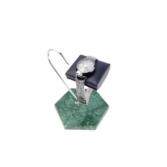 Jqueen Watch Display Stand Marble Base Watch Stand Holder Green