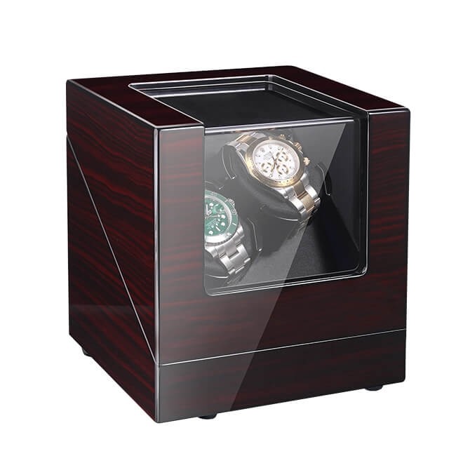 Sepano Automatic Ebony Double Watch Winder with Extremely Silent Motor
