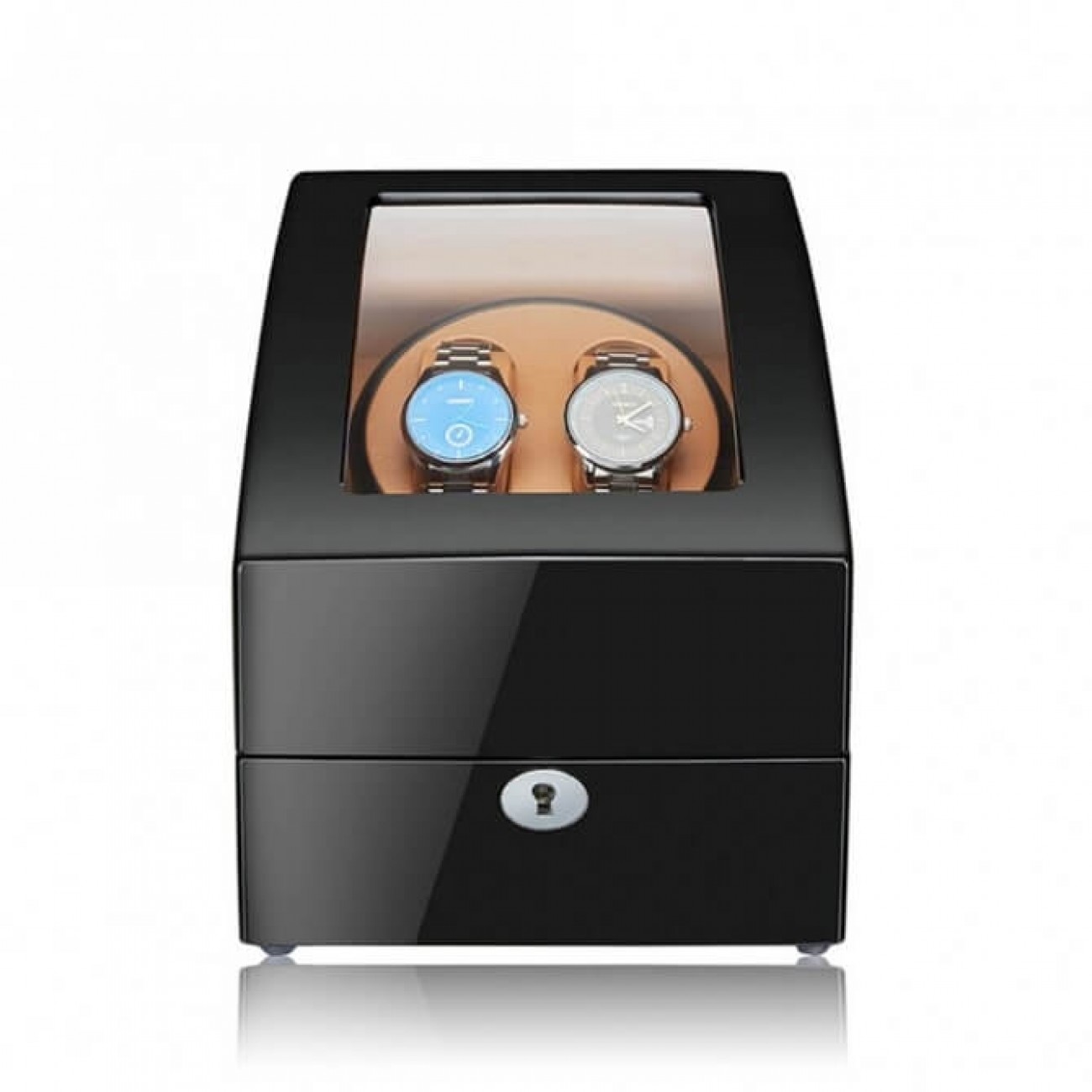 Luxury Sepano Wooden Double Watch Winder Black