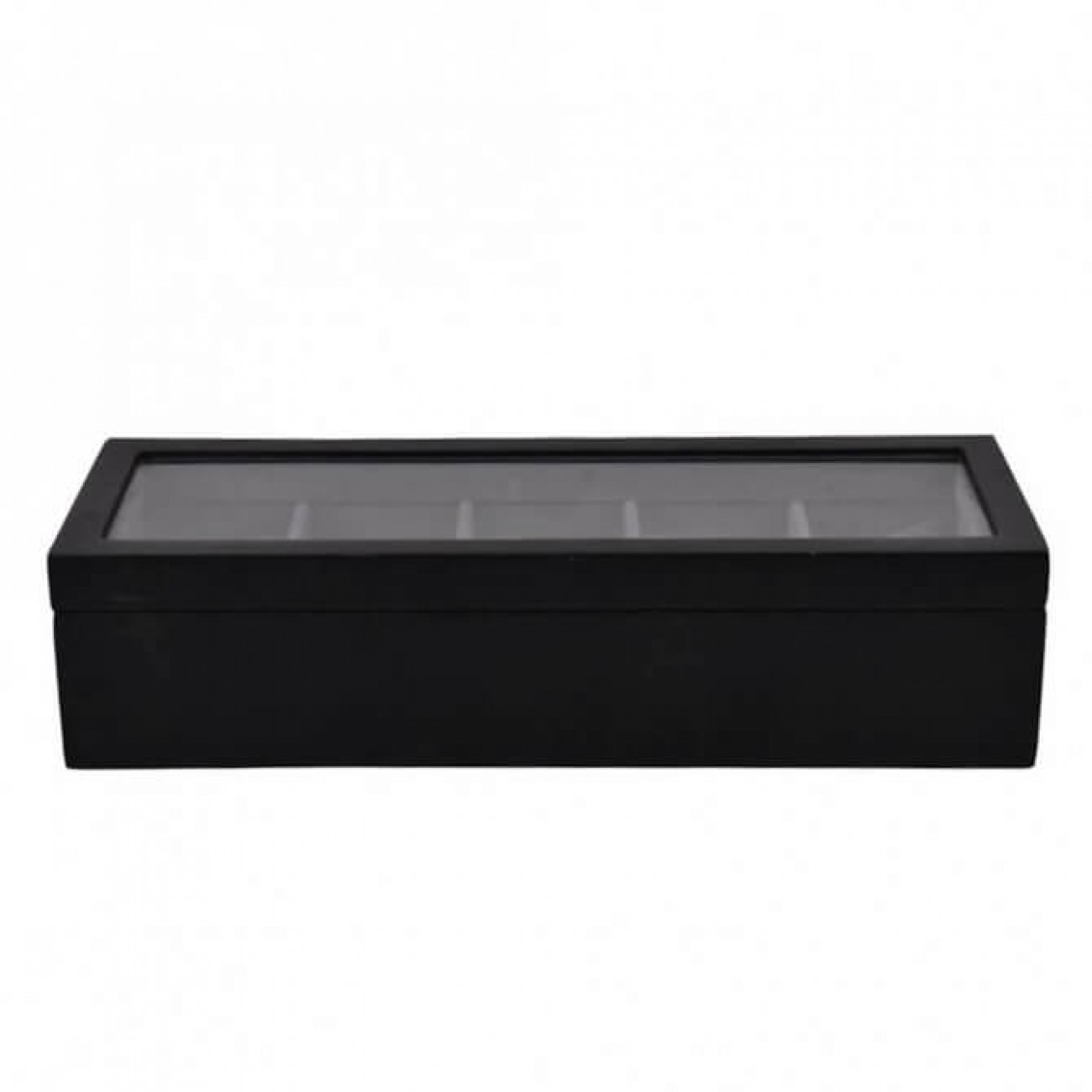 Black wooden watch discount box